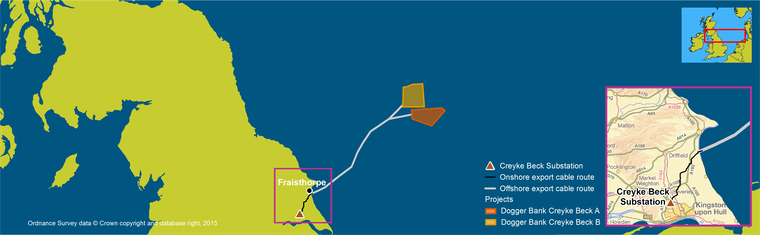 Dogger Bank Creyke Beck map