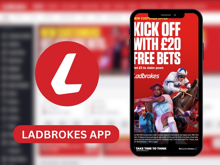 Ladbrokes is among the UK bookies with dedicated sports betting apps.