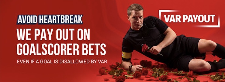 Virgin Bet lets punters avoid heartbreak by paying out goalscorer bets even if a goal is disallowed by VAR.